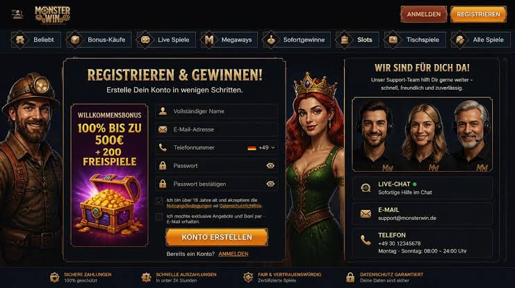 Análisis del Casino MonsterWin Análisis del Casino MonsterWin